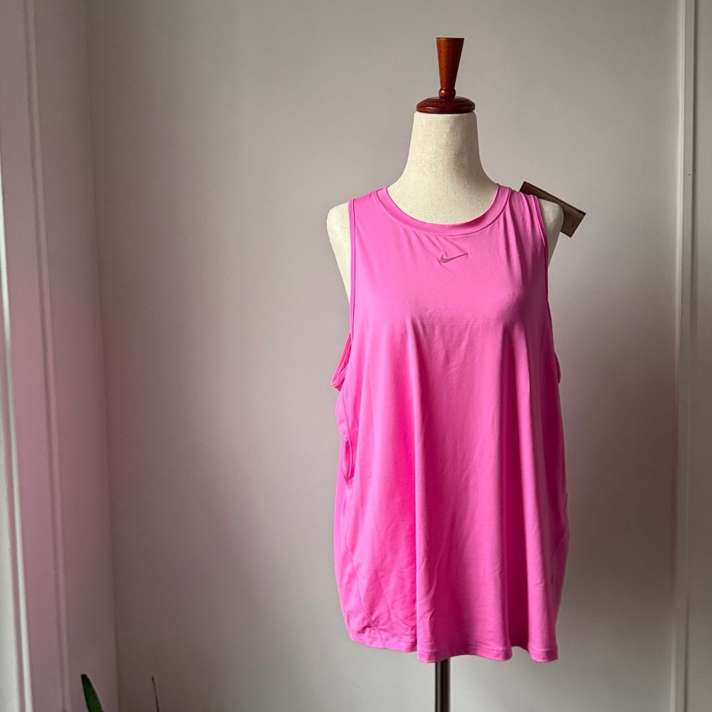 Nike Pink Women's Tank Top Size XL Training Relaxed Fit Shirt